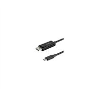 startech.com 2m - cable usb-c a displayport 1.4 - bidireccional negro
