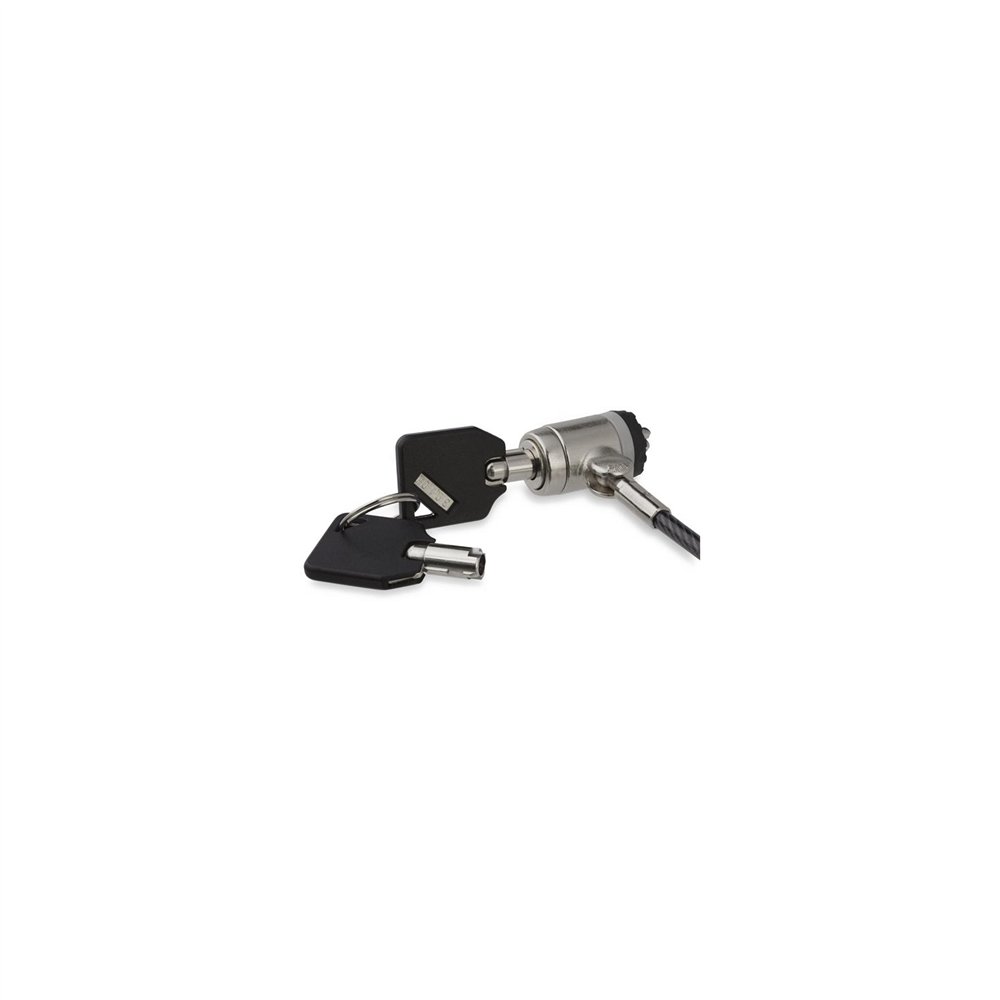 startech.com candado con cable para portátil - con traba de ranura (tipo k) - con llave - negro plata