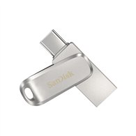 sandisk ultra dual drive luxe memoria flash usb type-a type-c 3.2 gen 1 256gb acero inoxidable sdddc4-256g-g46