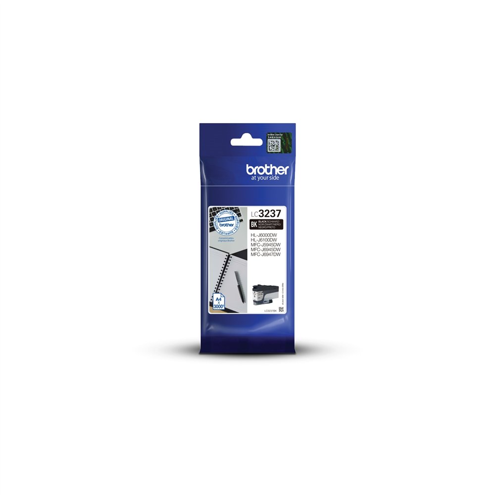 brother lc-3237bk cartucho tinta original rendimiento estandar negro