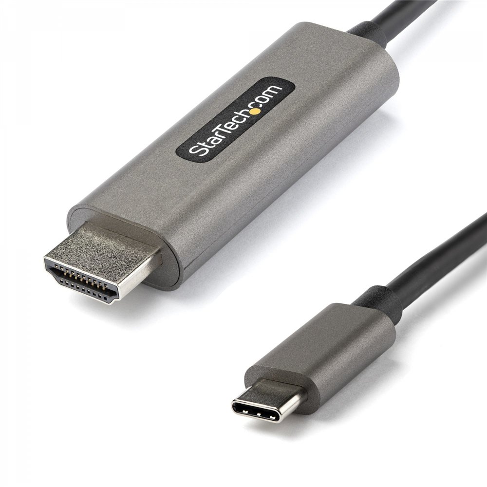 startech.com adaptador cable video hdmi estandar macho a usb tipo-c macho ultra hd 4k de 60hz con hdr10