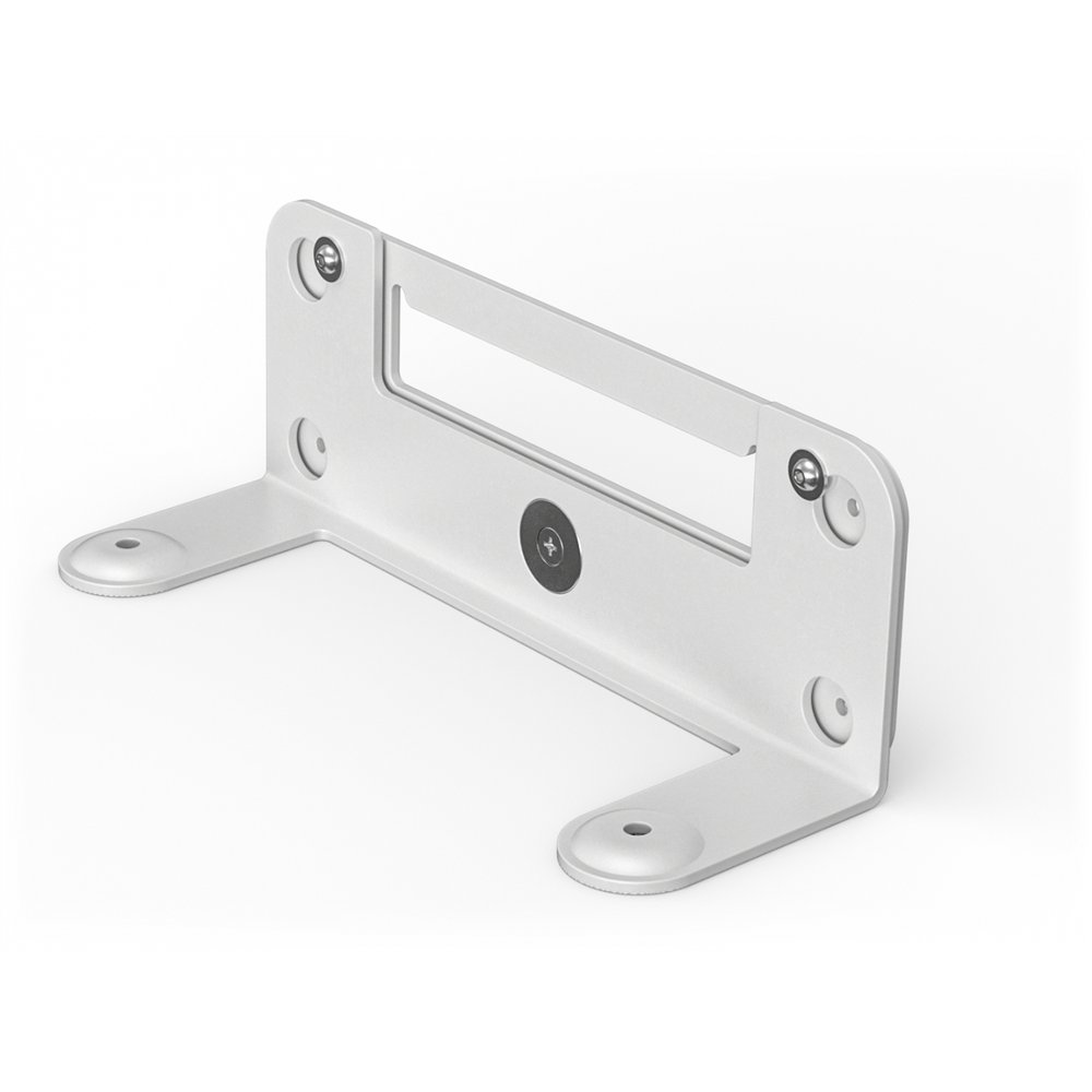 logitech rally bar montaje en pared blanco