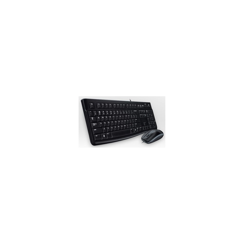logitech desktop mk120 teclado usb qwertz alemán negro
