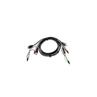 aten cable kvm hdmi usb con audio de 1,8 m