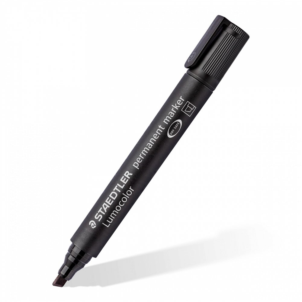 staedtler lumocolor 350 marcador permanente punta de cincel negro 1 pieza(s)