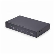 startech.com switch km/usb 4 puertos con roaming de ratón - conmutador km usb 3.0 de teclado y ratón para 4 ordenadores - audio 