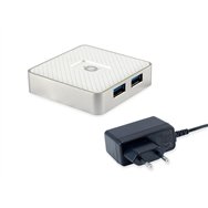 conceptronic hubbies03w hub de interfaz usb 3.2 gen 1 (3.1 gen 1) micro-b 5000 mbit/s blanco