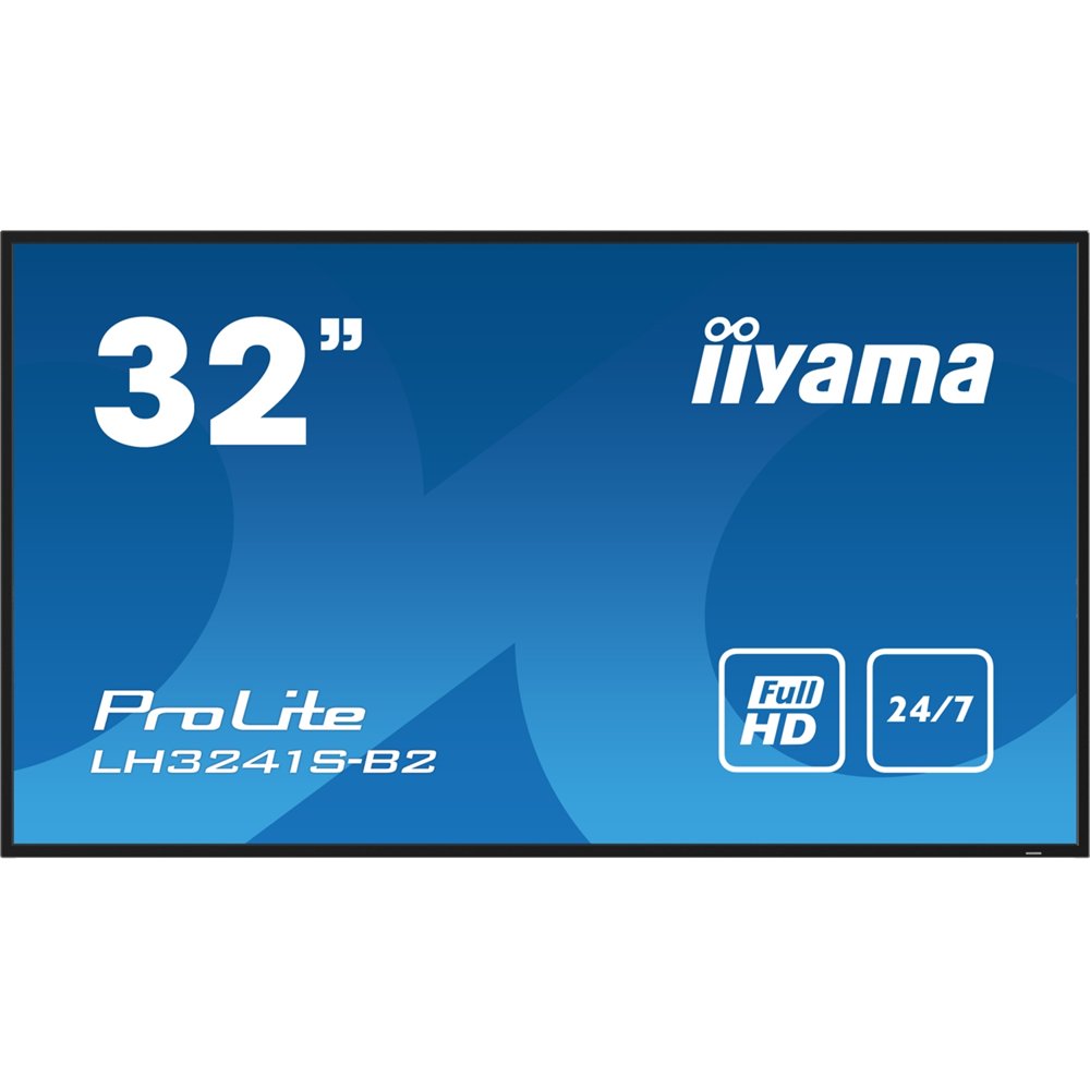 iiyama lh3241s-b2 pantalla de señalización diseño de quiosco 80 cm (31.5") led 350 cd / m² full hd negro 24/7
