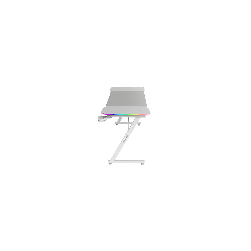 mars gaming mgd-x140rgb, mesa gaming ergonómica, iluminación argb con mando, fibra de carbono, alfombrilla xxl, soporte auricula