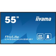 iiyama lh5565uhsb-b1 pantalla de señalización diseño de quiosco 138,7 cm (54.6") led wifi 800 cd / m² 4k ultra hd negro procesad
