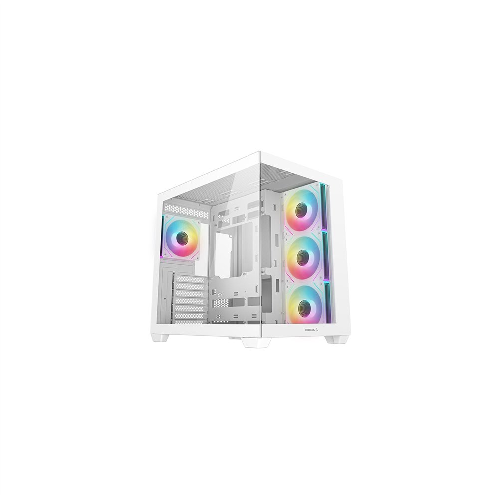 deepcool cg530 4f wh midi tower blanco