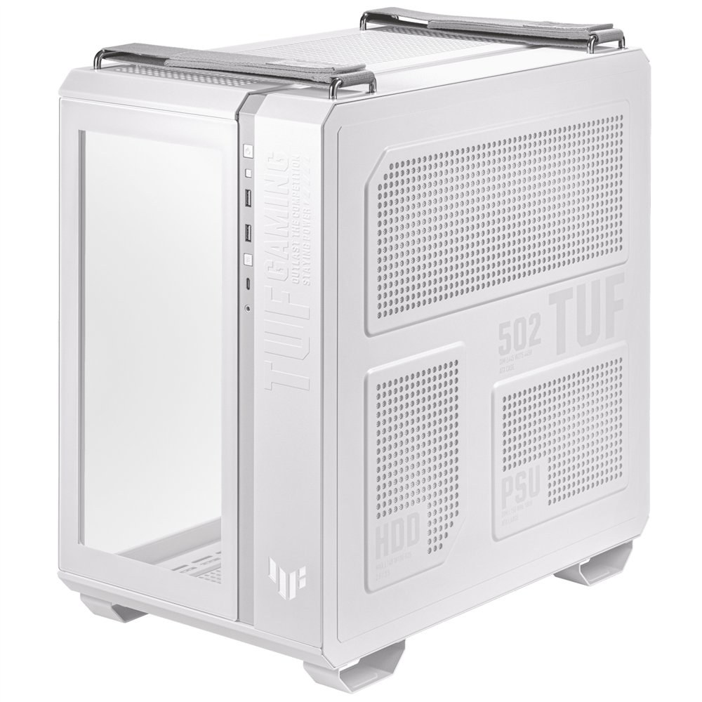 asus tuf gaming gt502 plus midi tower blanco