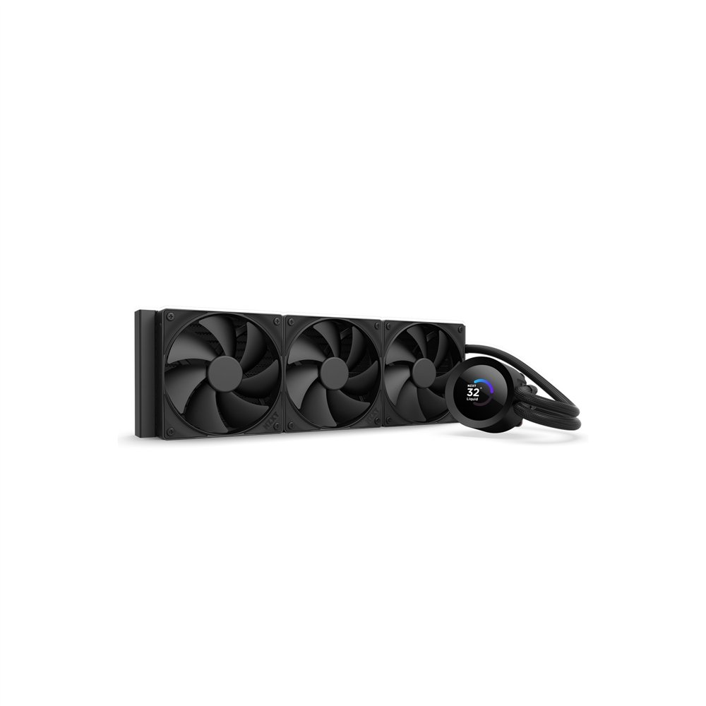 nzxt kraken plus 360 procesador sistema de refrigeración líquida todo en uno 12 cm negro