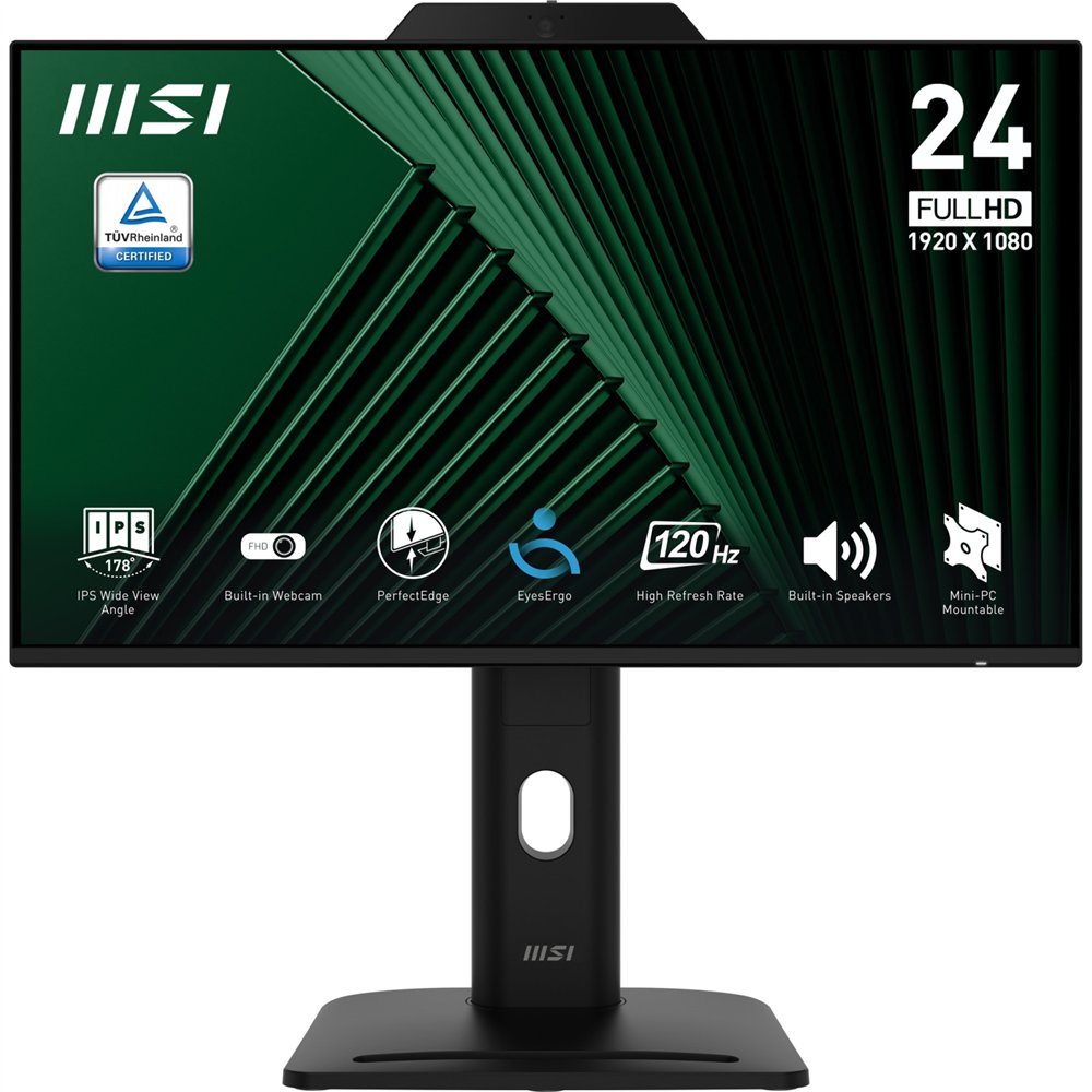msi pro mp242pmg pantalla para pc 60,5 cm (23.8") 1920 x 1080 pixeles full hd lcd negro