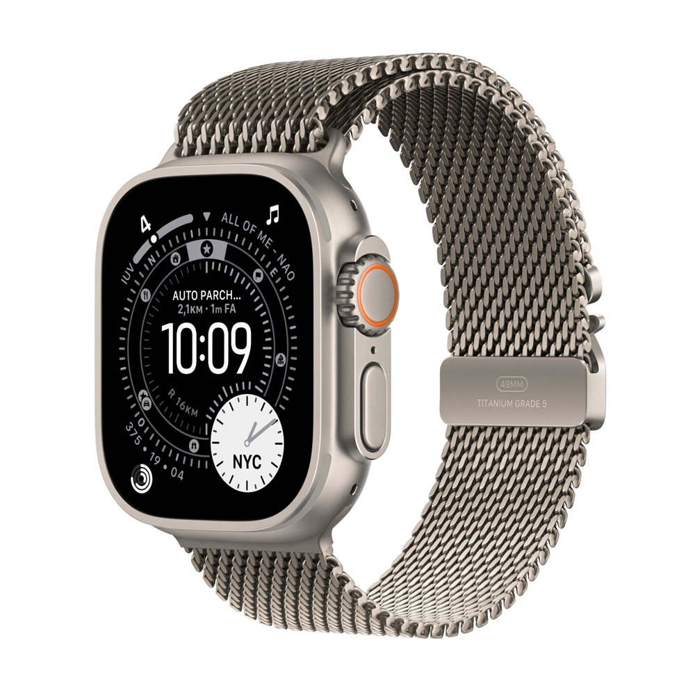 apple watch ultra 3 oled 49 mm digital 422 x 514 pixeles pantalla táctil 5g titanio wifi gps (satélite)