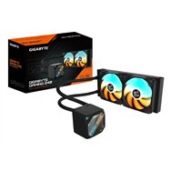 gigabyte gaming 240 refrigeración líquida para cpu - 2x120mm ventiladores argb, mecanismo de enclavamiento deslizante, daisy-cha