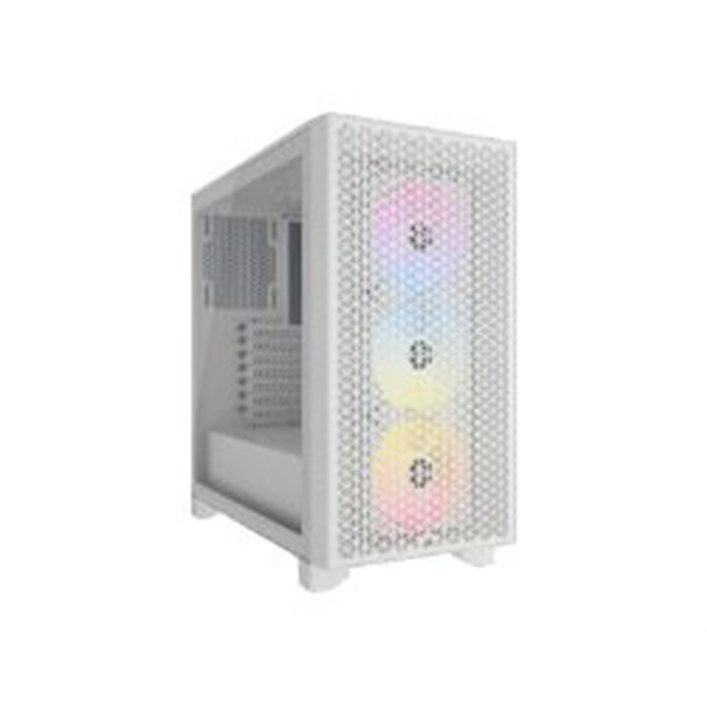caja corsair 3000d argb atx blanca (cc-9011256-ww)