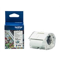 cinta de papel continua brother 50mm 5m blanca (cz1005)