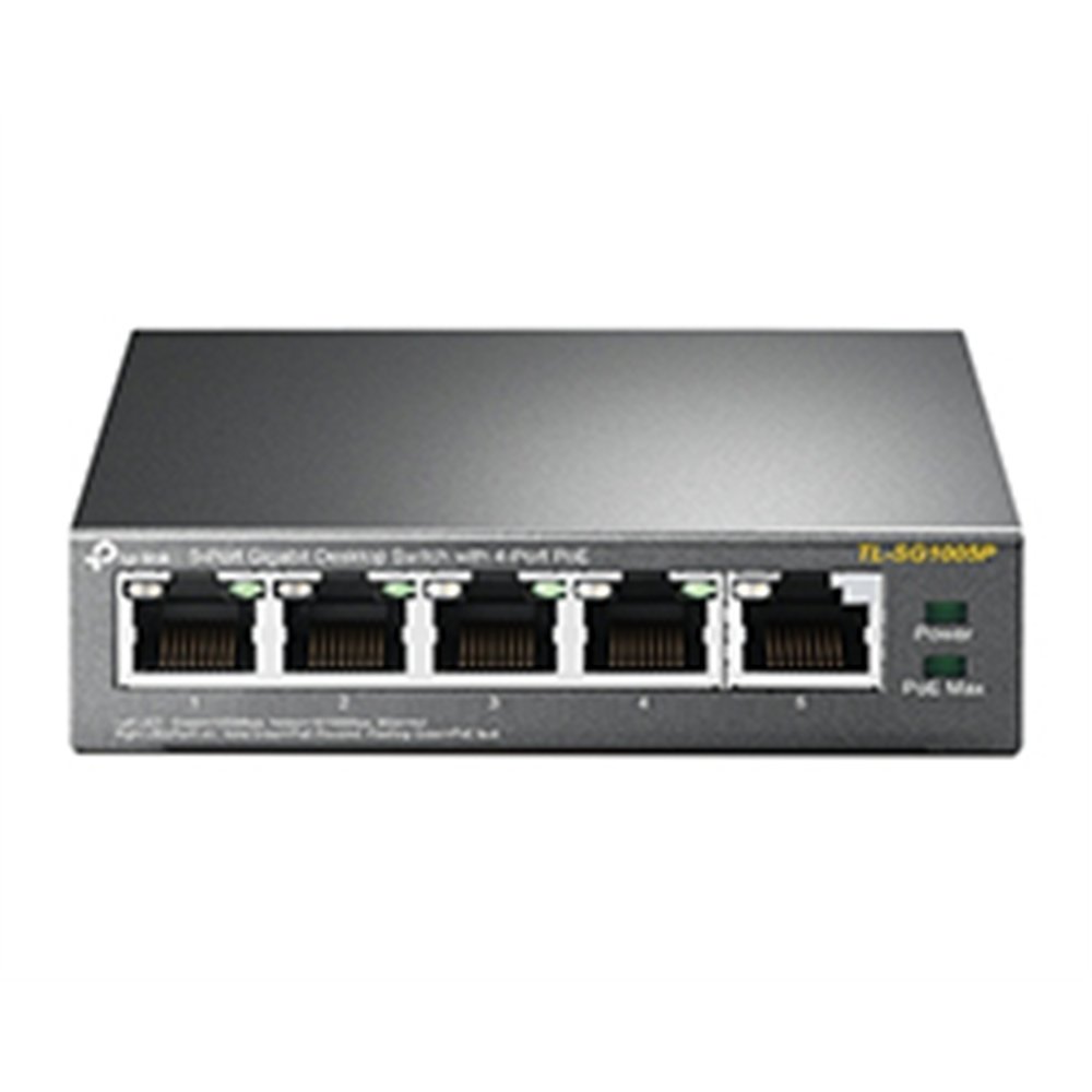 switch tp-link 5xrj45 gbe poe 56w negro (tl-sg1005p)
