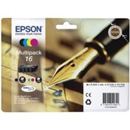 tinta epson 16 t1626 pack negro/tricolor (c13t16264012)