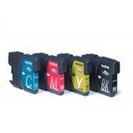 tinta brother pack negro/tricolor (lc1100valbp)