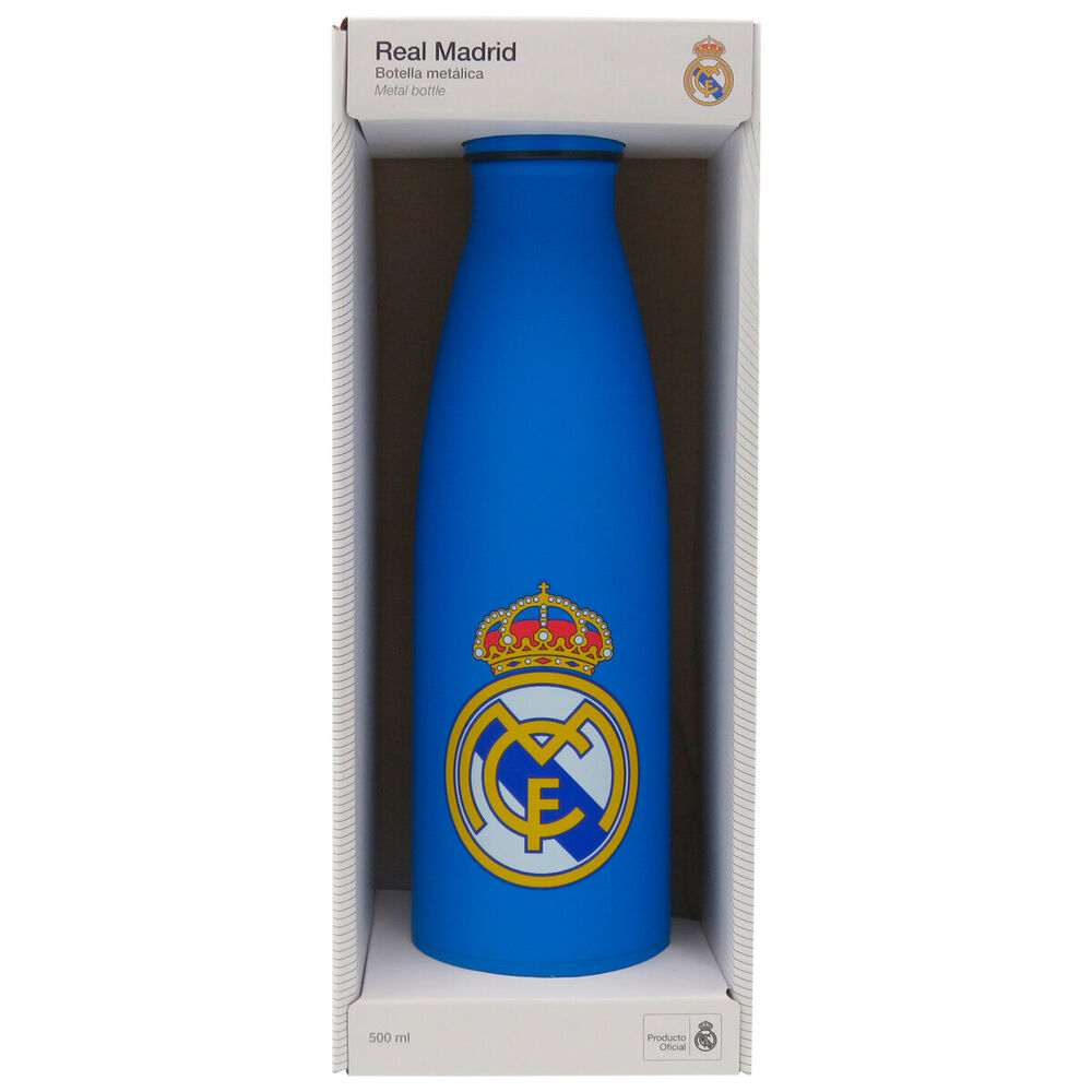 botella acero inoxidable real madrid 500ml