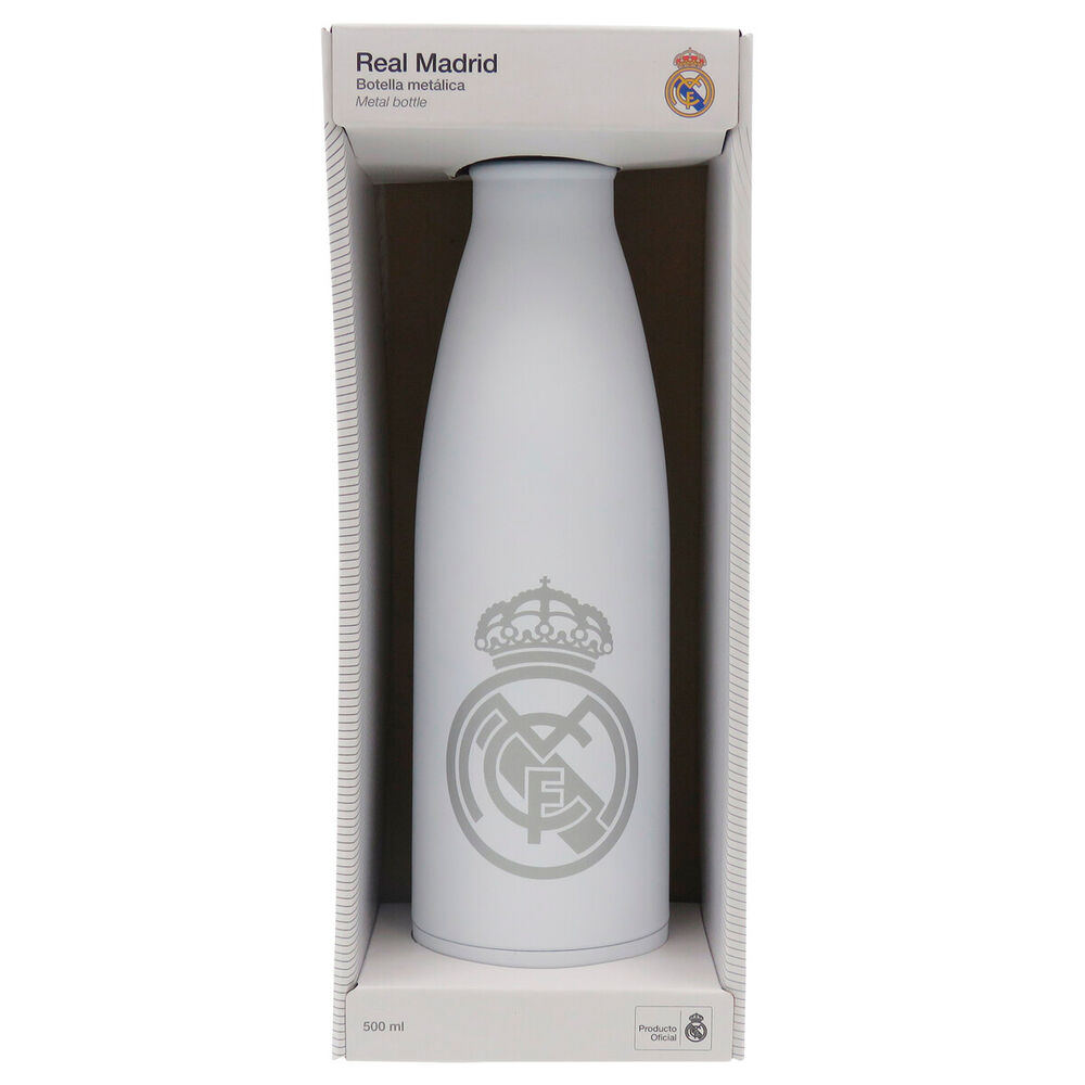 botella acero inoxidable real madrid 500ml