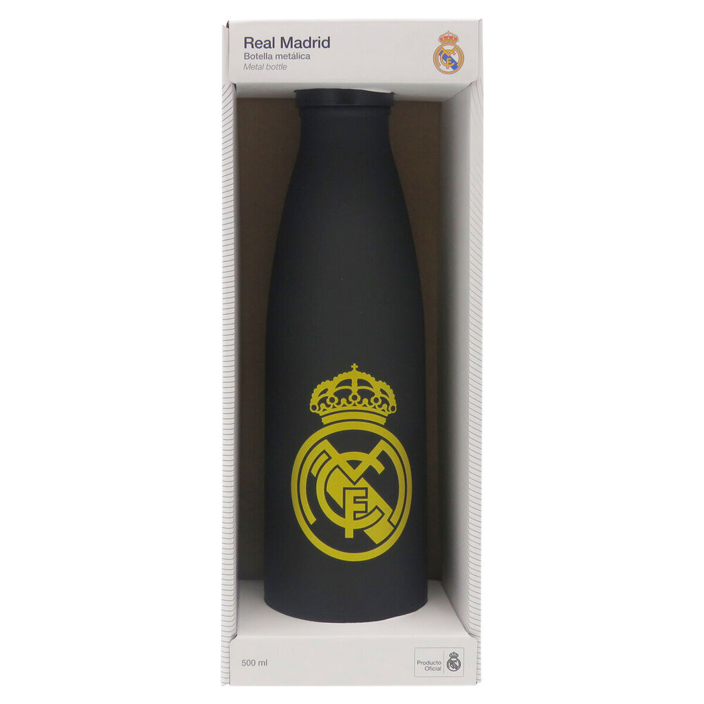 botella acero inoxidable real madrid 500ml