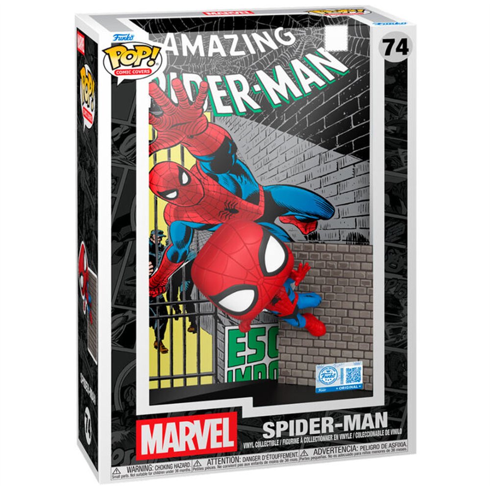 figura pop comic cover marvel spider-man exclusive