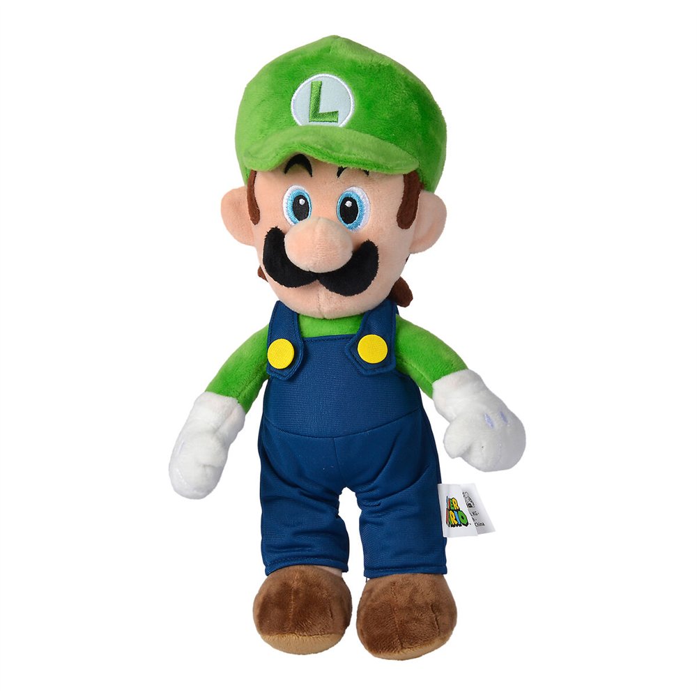 peluche luigi super mario bros 30cm