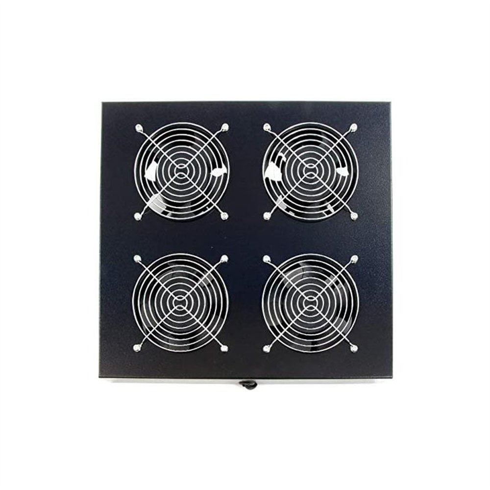 ventilador cuadruple 12 cm powergreen armario rack
