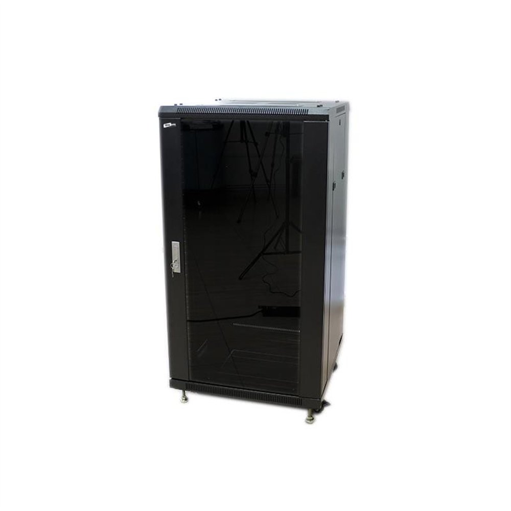 armario rack powergreen 22u 60x60 desmontado puertas cristal y metal