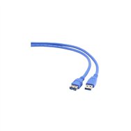 cable usb a m a usb a h 2mt gembird azul ccp-usb3-amaf-6