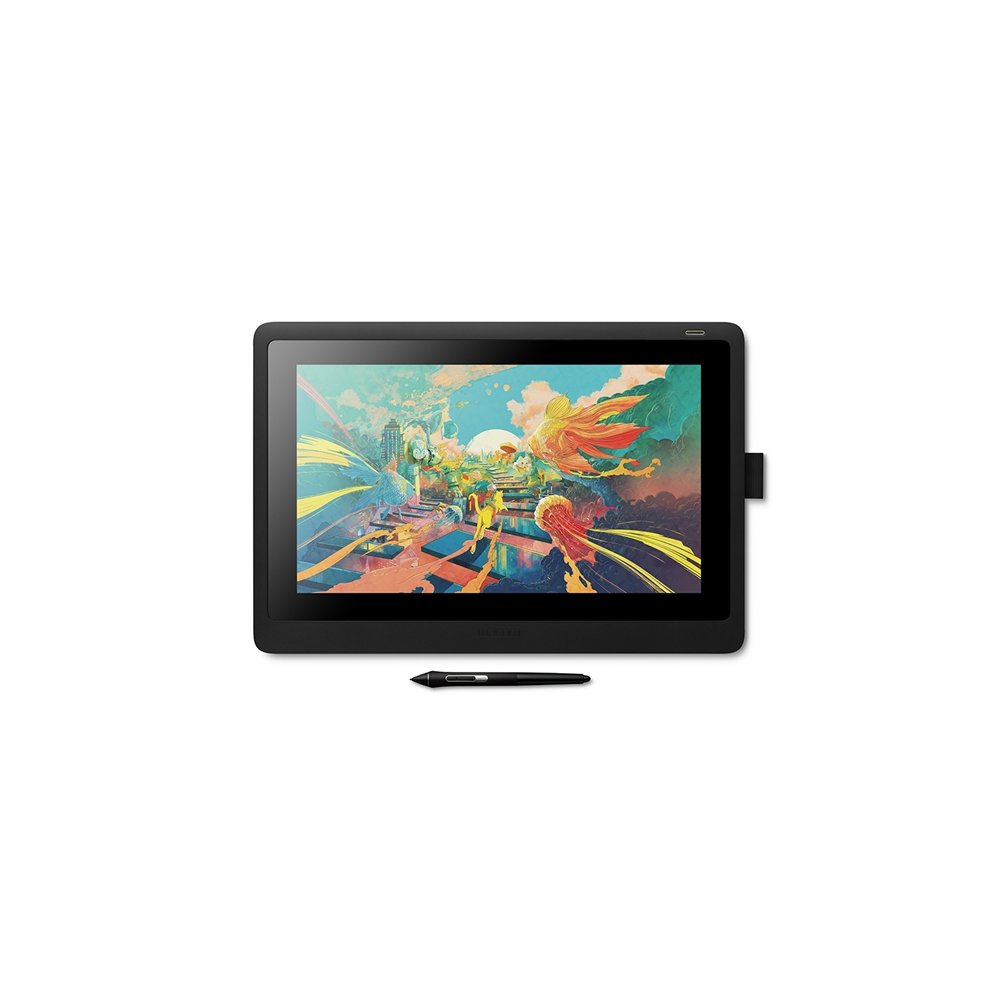 wacom cintiq 16 tableta digitalizadora negro 5080 lí­neas por pulgada 344,16 x 193,59 mm