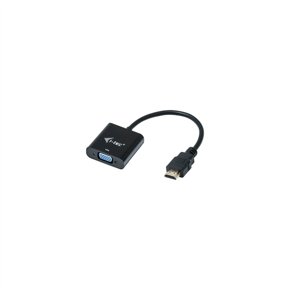 i-tec adaptador de cable de ví­deo 0,15 m hdmi, vga negro