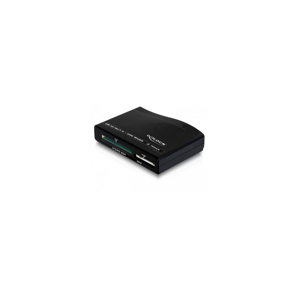 delock 91712 lector de tarjeta usb 3.2 gen 1 (3.1 gen 1) negro