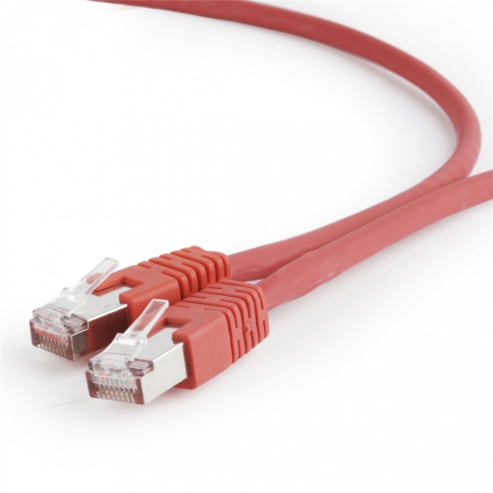 gembird pp6a-lszhcu-r-2m cable de red rojo cat6a s/ftp (s-stp)