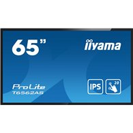 iiyama t6562as-b1 pantalla de señalización panel plano interactivo 163,8 cm (64.5") ips 500 cd / m² 4k ultra hd negro pantalla t