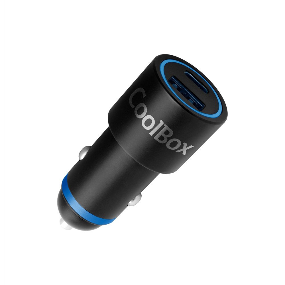coolbox coo-cuc-48ca cargador de dispositivo móvil universal negro, azul encendedor de cigarrillos carga rápida auto, interior