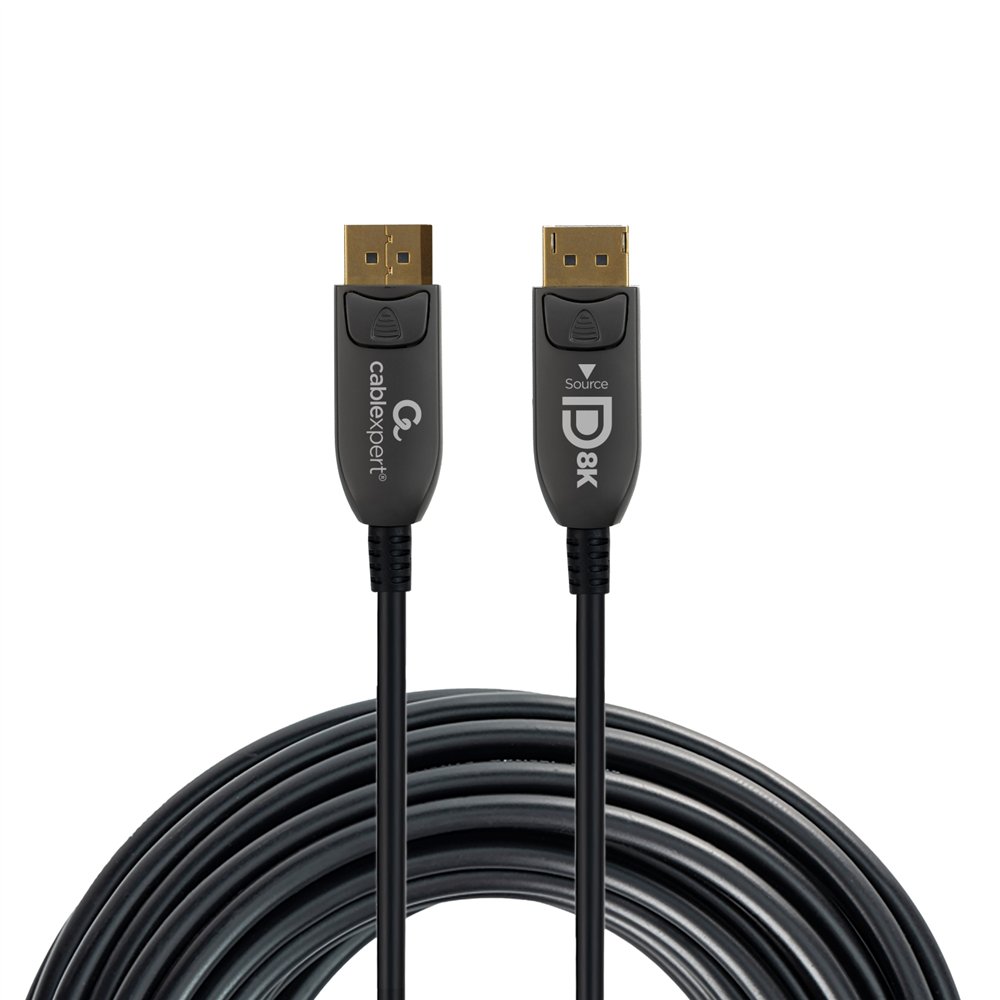 gembird cc-dp8k-aoc-20m cable displayport negro