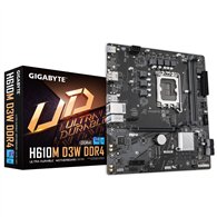gigabyte h610m d3w ddr4 placa base - compatible con procesadores intel core de 14ª generación, vrm de 5+1+1 fases, hasta 3200 mh