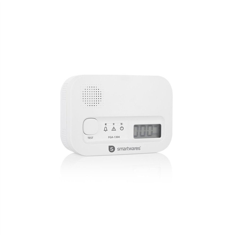 smartwares fga-13041 detector de gas monóxido de carbono (co)