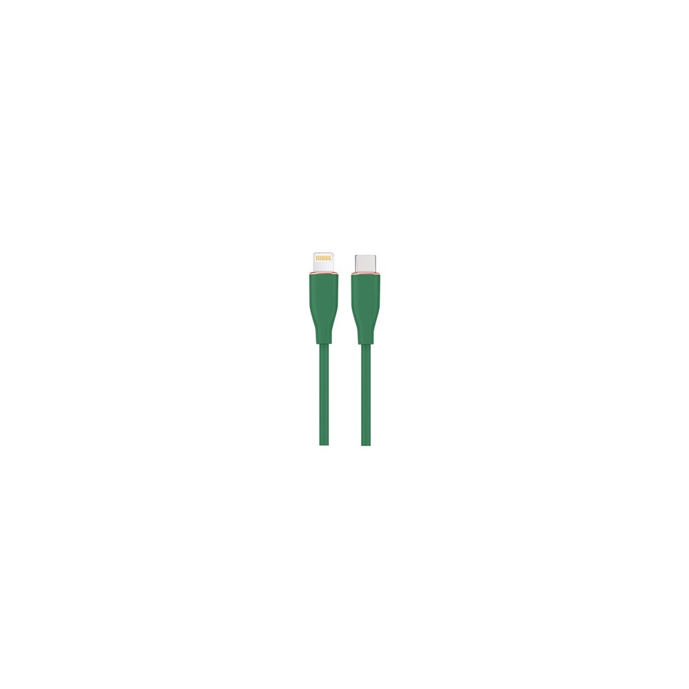 gembird cc-usb2s-cm8pm-1.5m-g cable de conector lightning 1,5 m verde