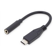 digitus adaptador / convertidor de audio usb tipo-c, tipo-c/st a jack de 3,5 mm/bu