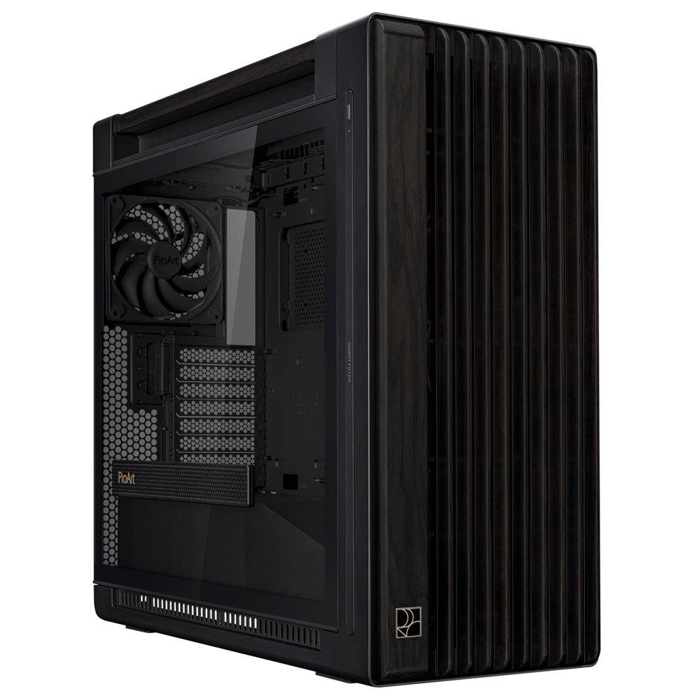 asus proart pa602 wood edition midi tower negro