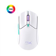hyperx pulsefire haste 2 core inalámbricos: ratón gaming (blanco/verde/púrpura)