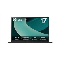 lg gram 17z90t intel core ultra 7 255h portátil 43,2 cm (17") wqxga 32 gb lpddr5x-sdram 1 tb ssd wi-fi 7 (802.11be) windows 11 h