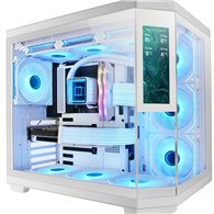 mars gaming mc3tcorelcdw carcasa de ordenador midi tower blanco