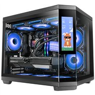 mars gaming mc3tcorelcdm carcasa de ordenador mini tower negro