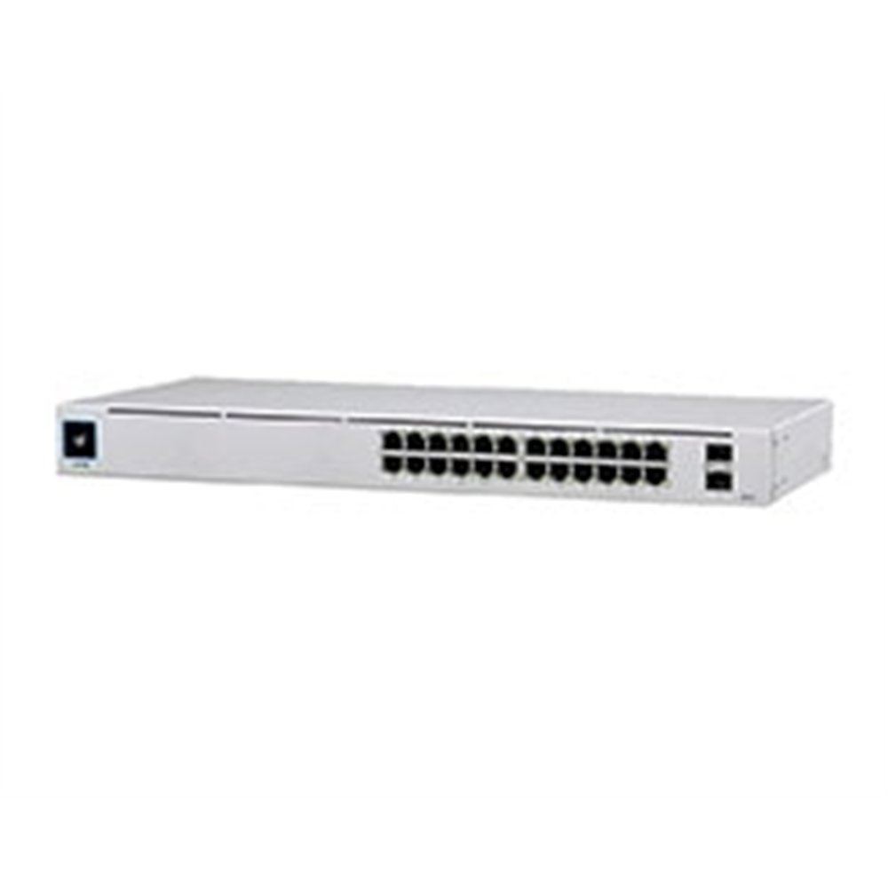 switch ubiquiti 24xrj45 gbe 2xsfp poe+ 1u (usw-24-poe)
